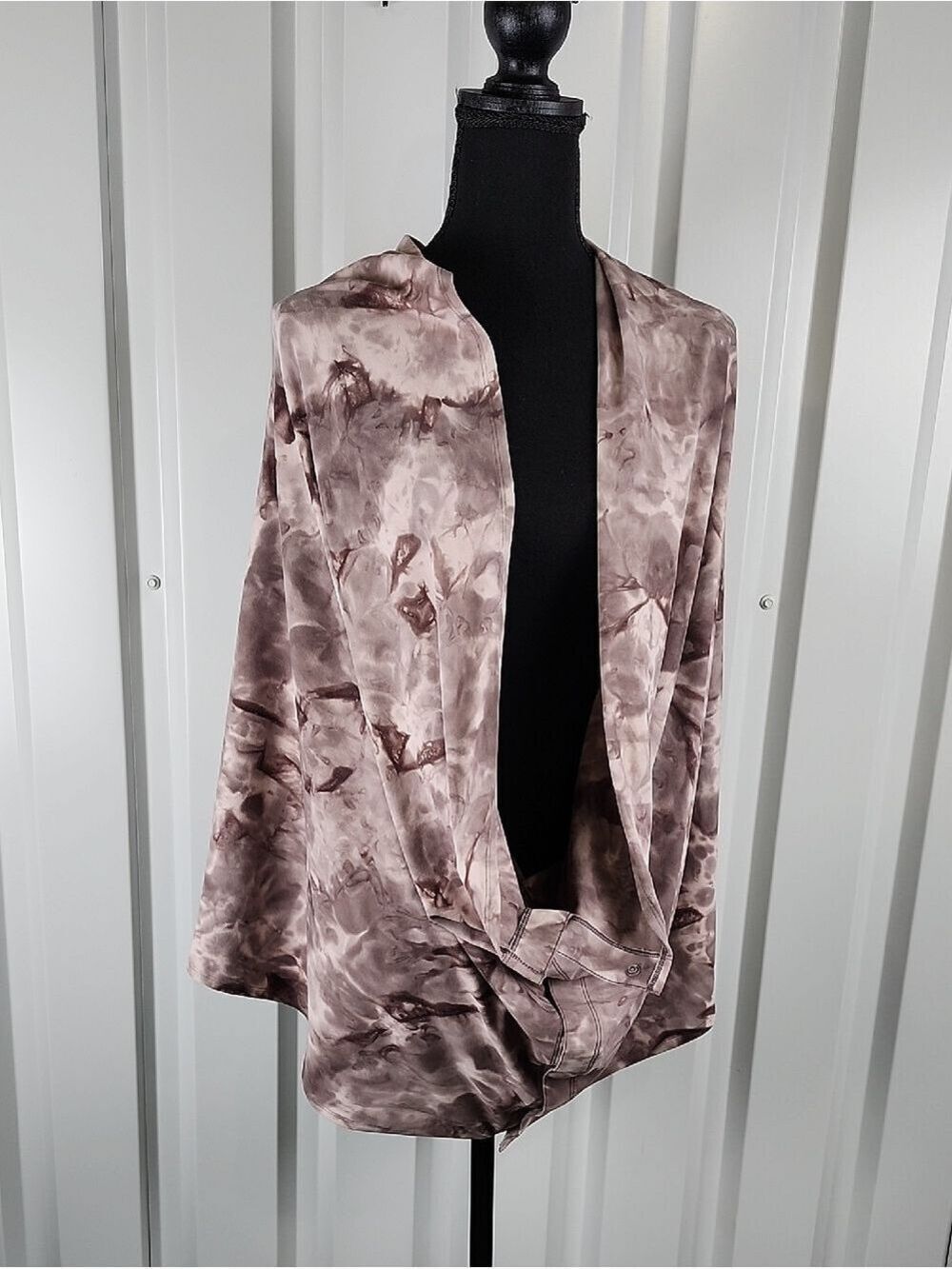 lululemon athletica Rulu Fabric Customizable Snap Scarf Taupe Marl Size 58x27.5